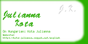 julianna kota business card